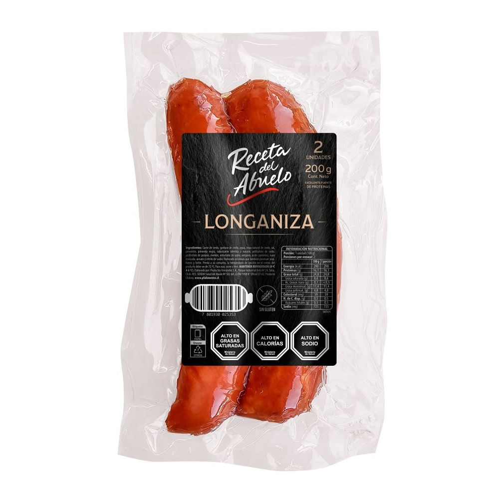 Longaniza Receta del Abuelo 200 g