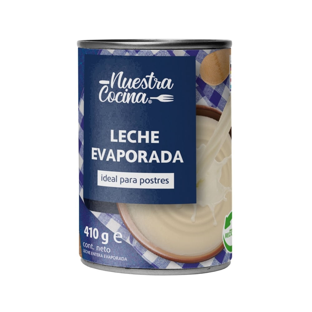Leche evaporada Nuestra Cocina 410 g