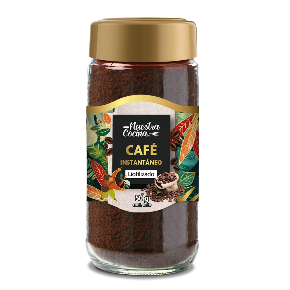 Café instantáneo Nuestra Cocina liofilizado frasco 50 g
