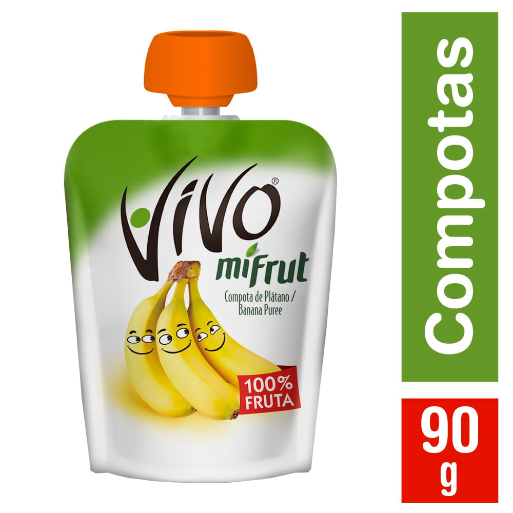 Compota Vivo Mifrut plátano 90 g