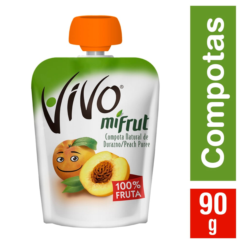 Compota Vivo Mifrut durazno 90 g Compota Vivo Mifrut durazno 90 g