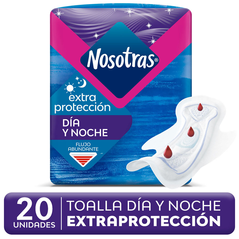Toalla higiénica Nosotras extra protección invisible suave 20 un