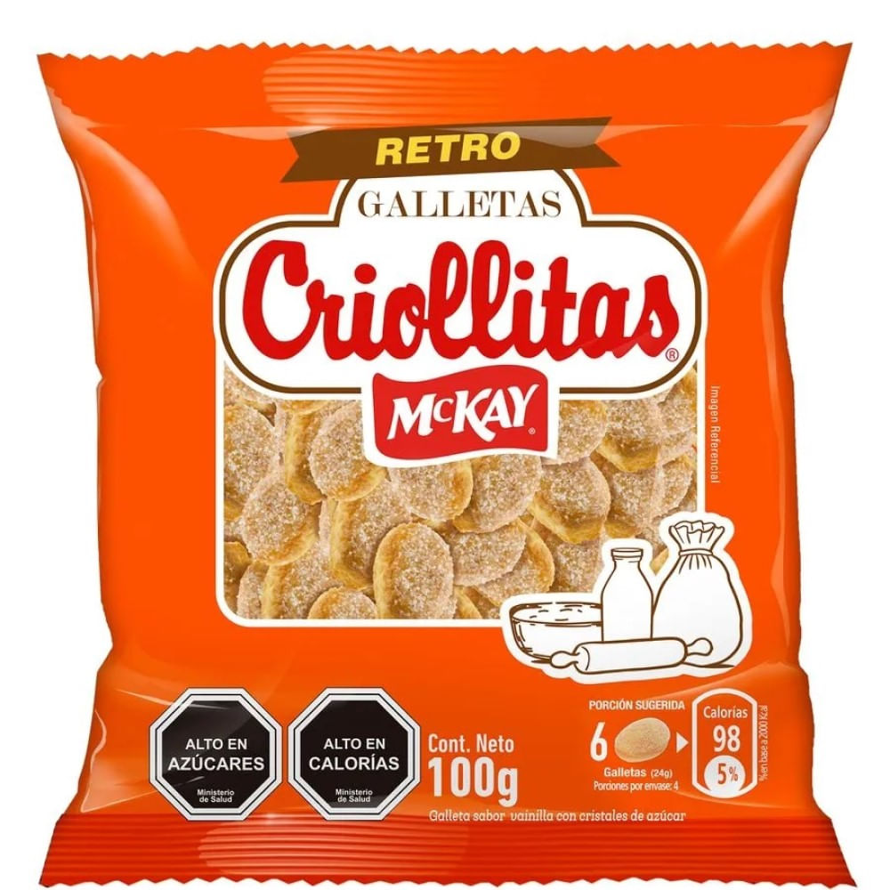 Galletas Mckay Criollitas champaña 100 g