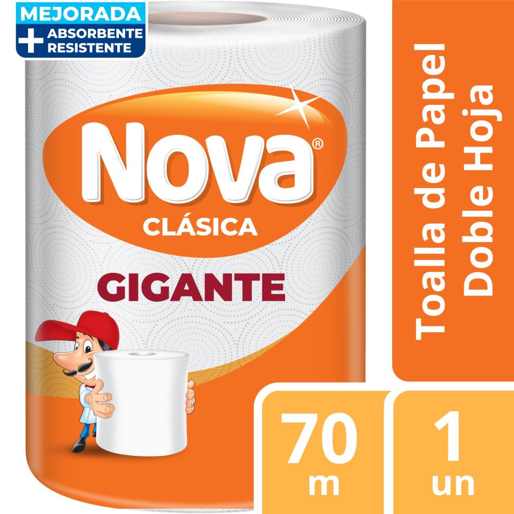 Toalla de papel Nova gigante clásica 1 un de 70 m Toalla de papel Nova gigante clásica 1 un de 70 m