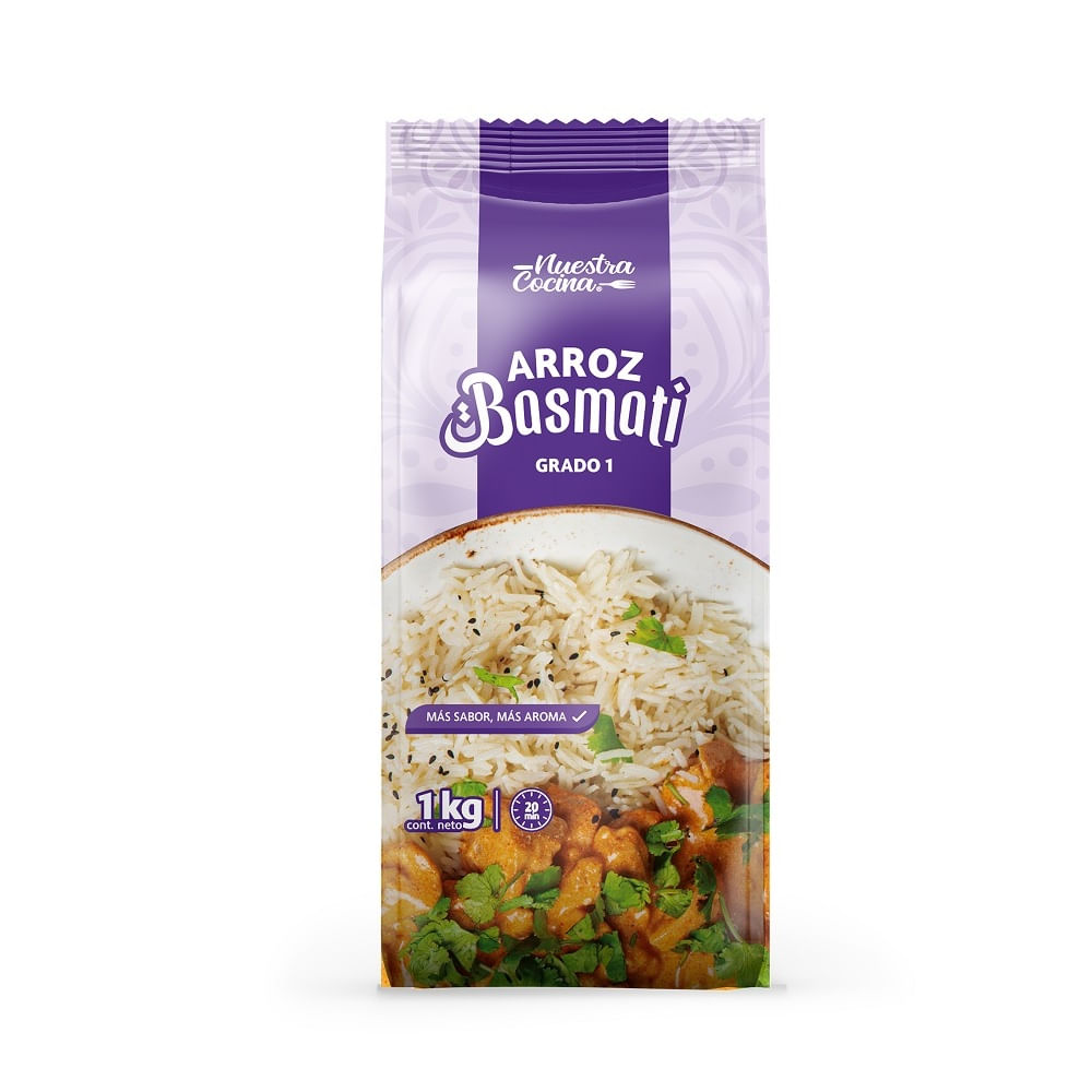 Arroz Basmati G1 Nuestra Cocina 1 Kg
