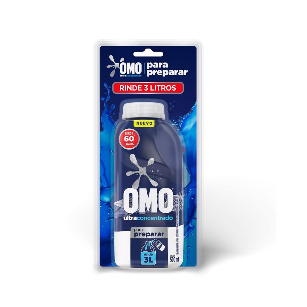 Detergente líquido ultraconcentrado para diluir Omo 500ml