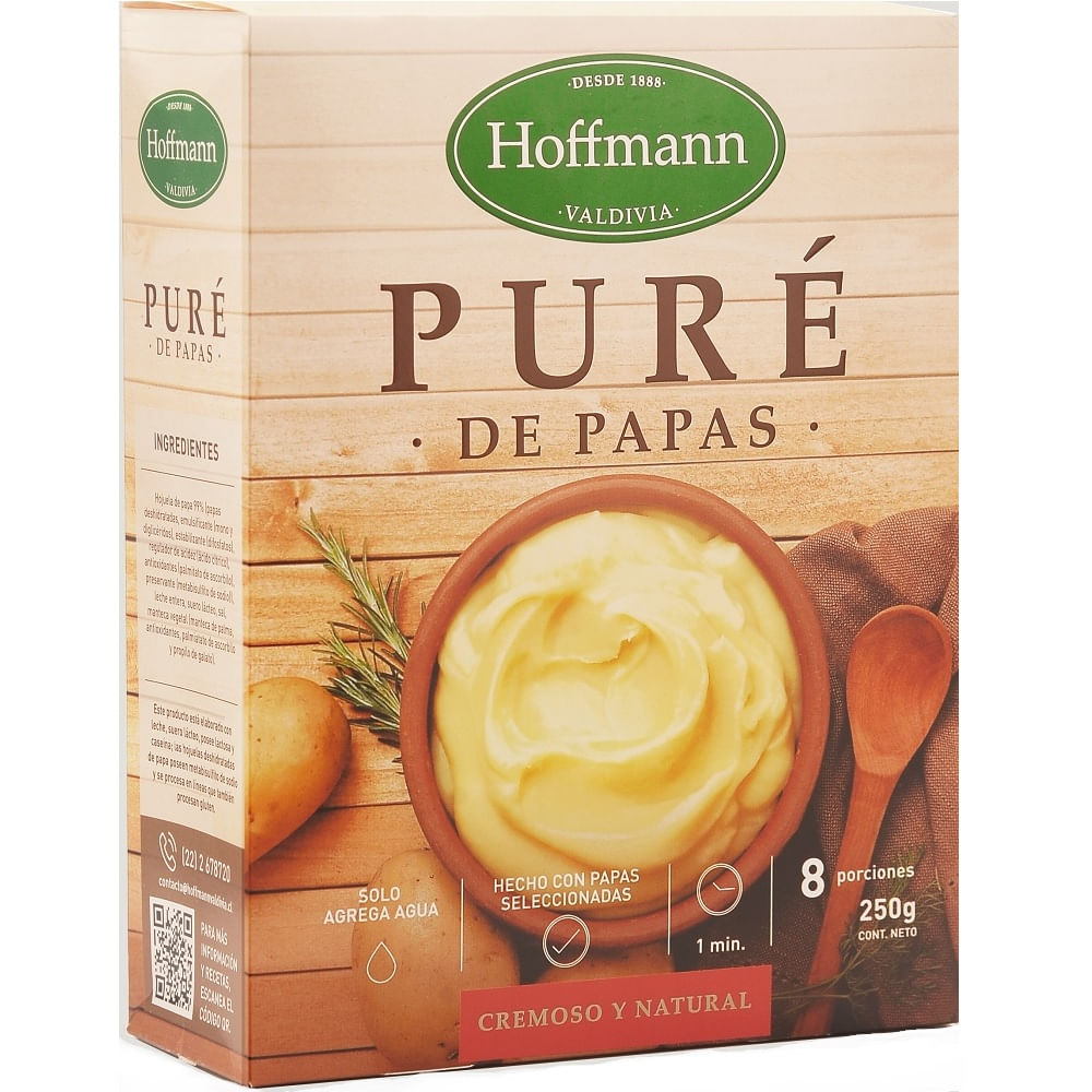 Puré de papas Hoffmann instantáneo con leche 250 g