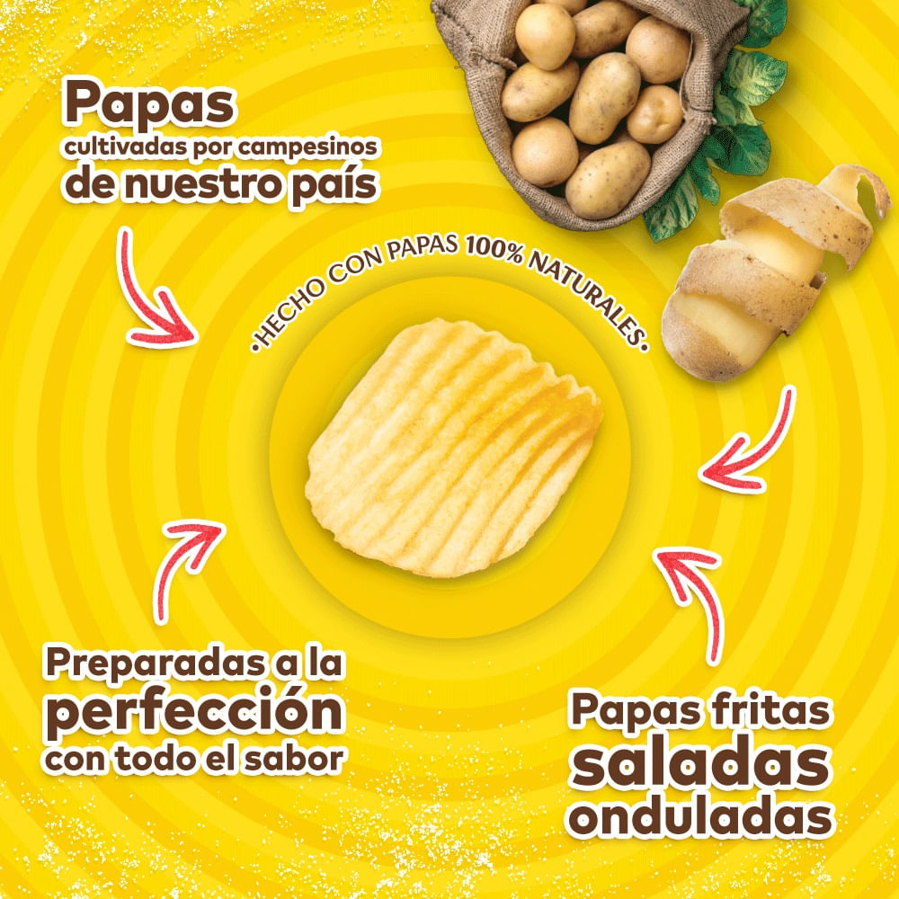 Papas fritas Lay's corte americano bolsa 350 g