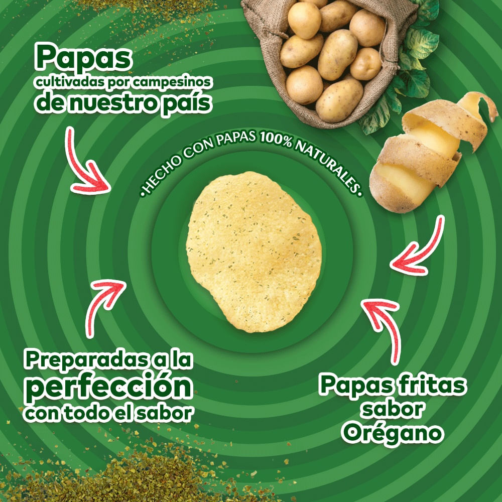Papas fritas Lay's sabor orégano 180 g Papas fritas Lay's sabor orégano 180 g