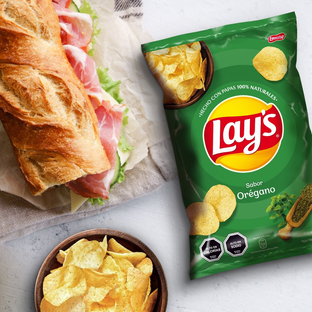 Papas fritas Lay's sabor orégano 180 g Papas fritas Lay's sabor orégano 180 g