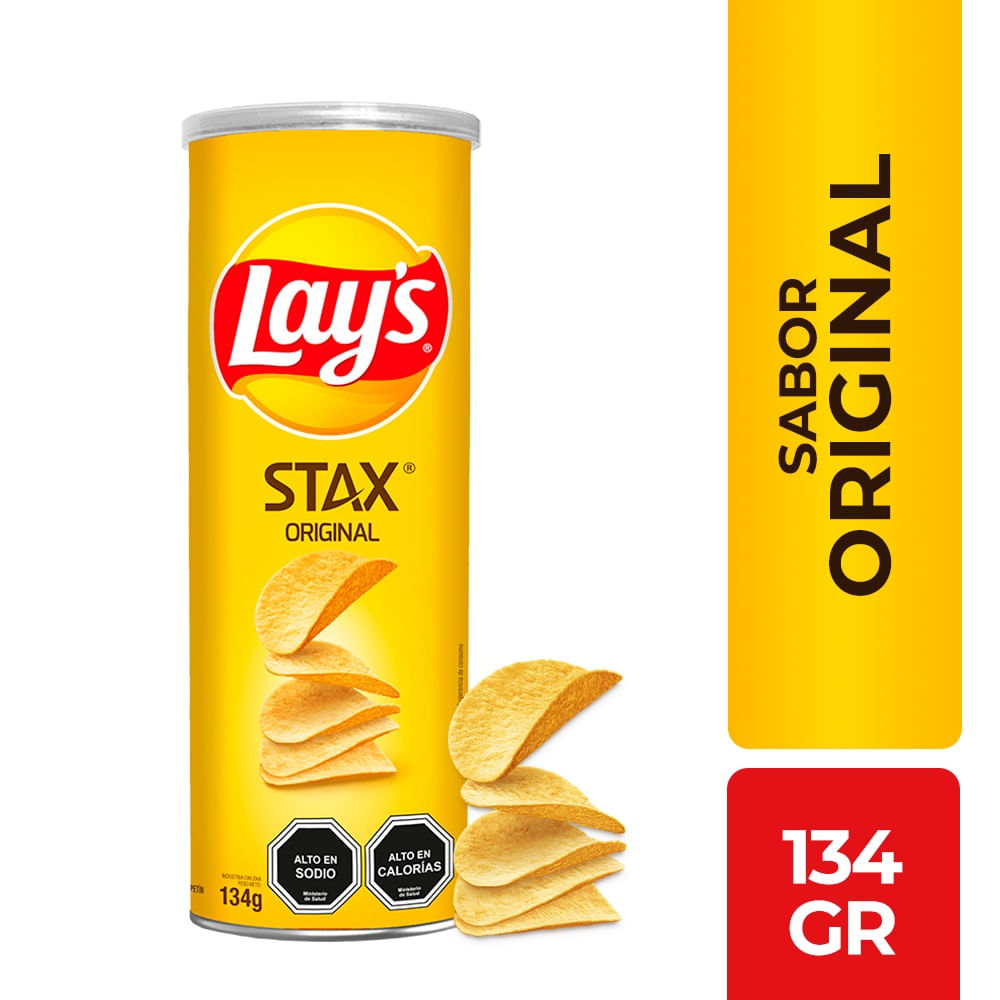 Papas fritas Lay's Stax original lata 134 g Papas fritas Lay's Stax original lata 134 g
