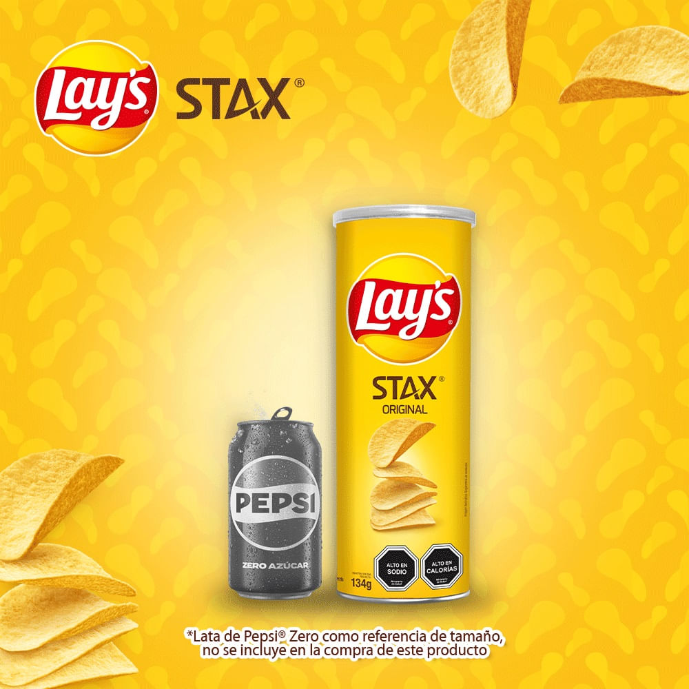 Papas fritas Lay's Stax original lata 134 g Papas fritas Lay's Stax original lata 134 g