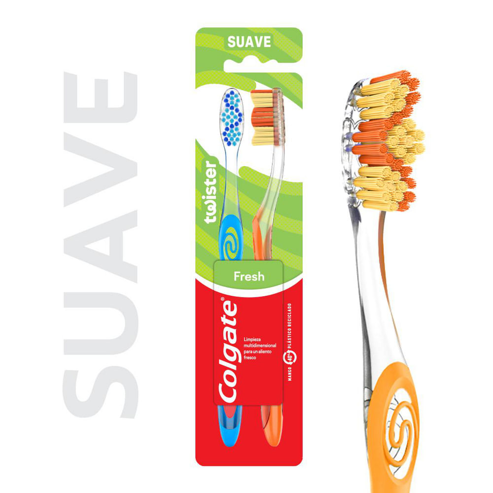 Cepillo de dientes Colgate twister suave 2 un