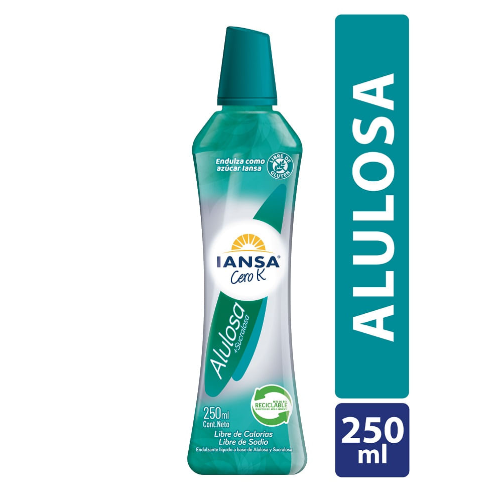 Endulzante líquido Iansa cero K alulosa 250 ml Endulzante líquido Iansa cero K alulosa 250 ml