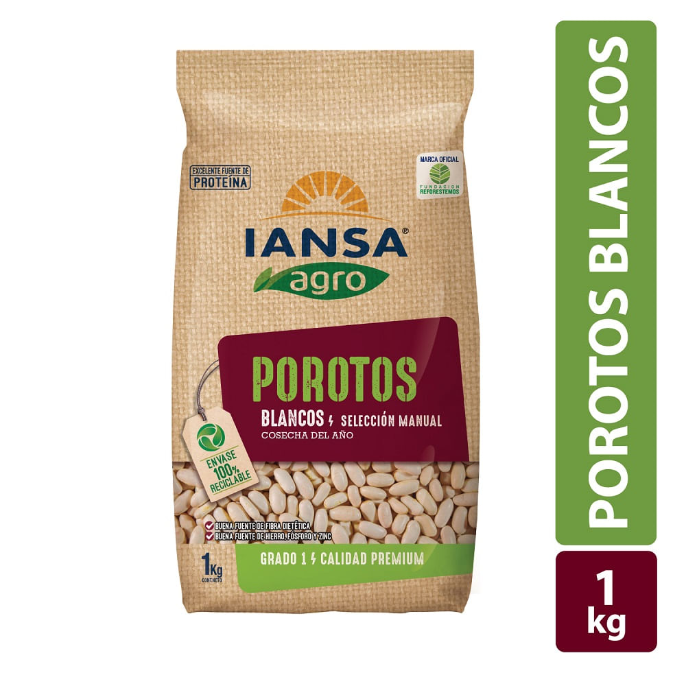 Porotos blancos Iansa agro 1 Kg Porotos blancos Iansa agro 1 Kg