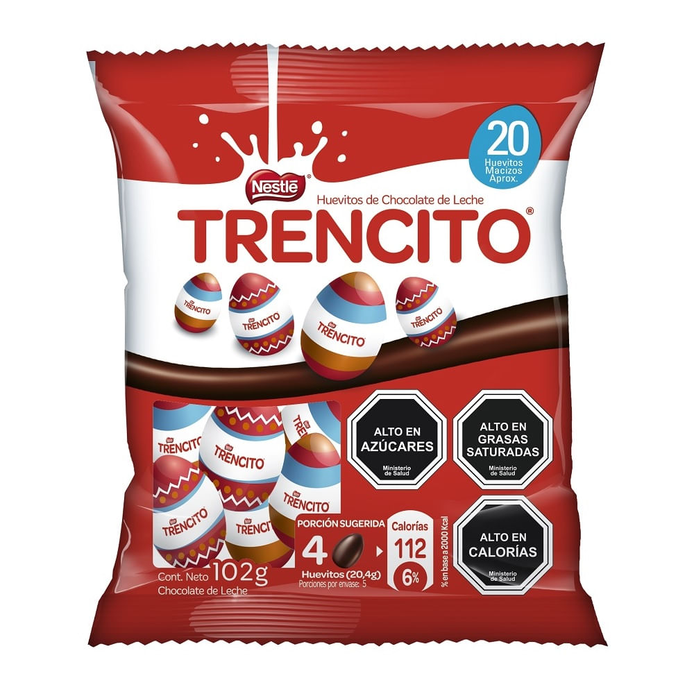 Huevitos de chocolate Trencito bolsa 102 g