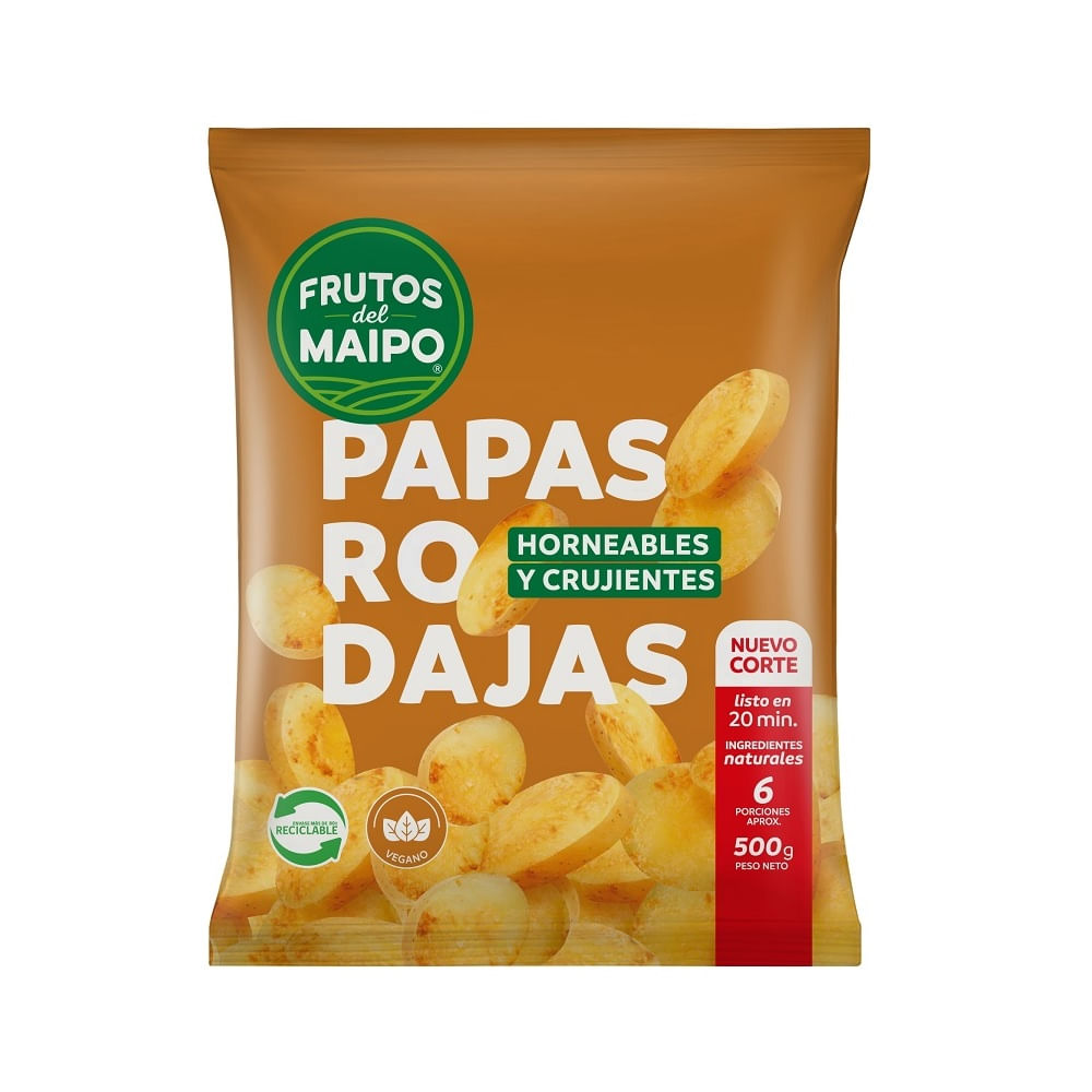 Papas prefritas Frutos del Maipo rodajas 500 g Papas prefritas Frutos del Maipo rodajas 500 g