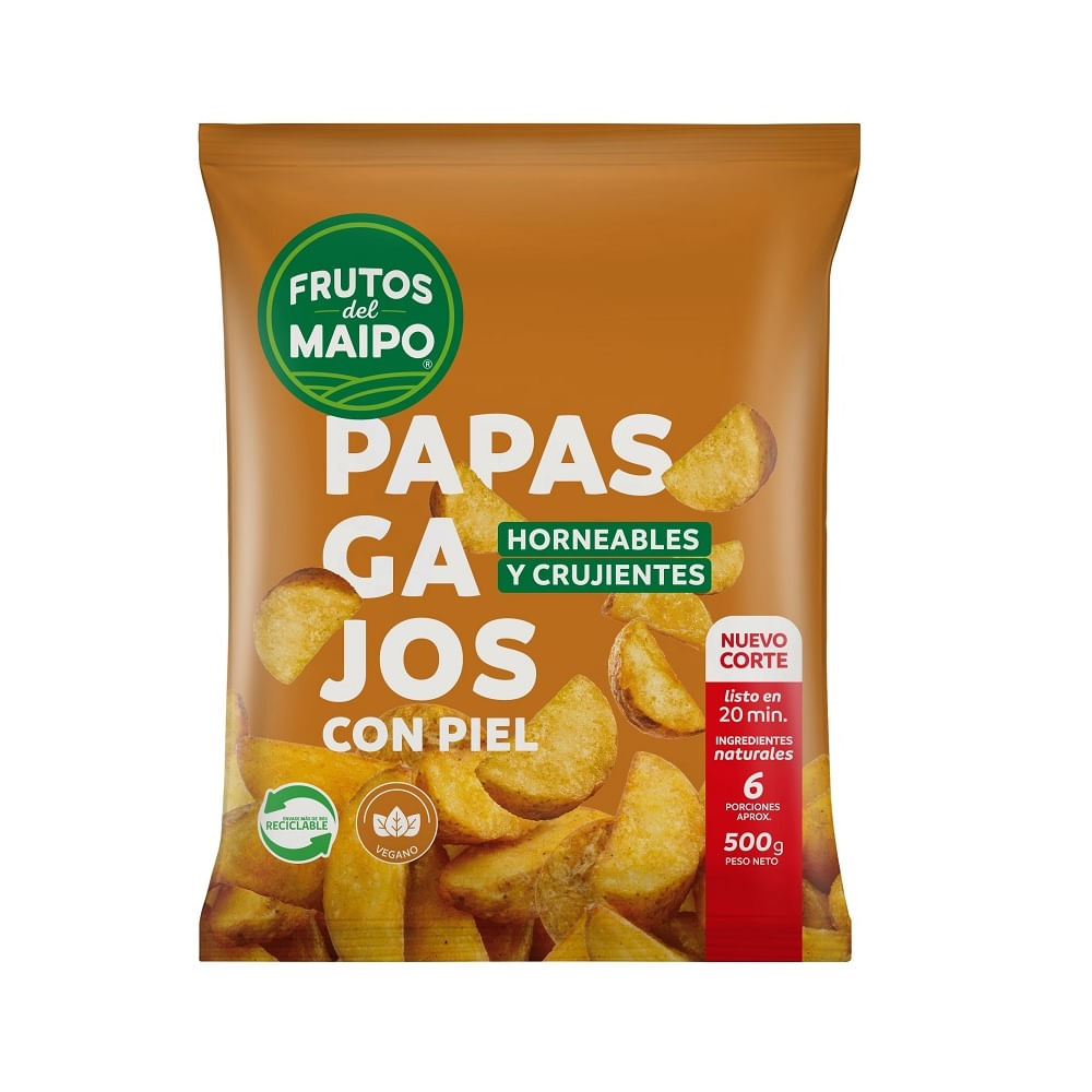 Papas prefritas Frutos del Maipo gajos 500 g Papas prefritas Frutos del Maipo gajos 500 g