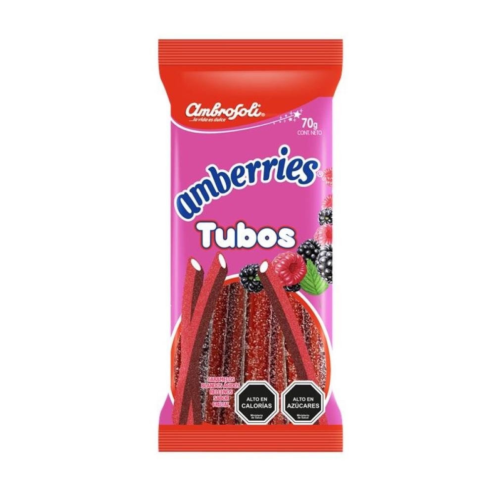 Caramelo blando Ambrosoli amberries tubos 70 g