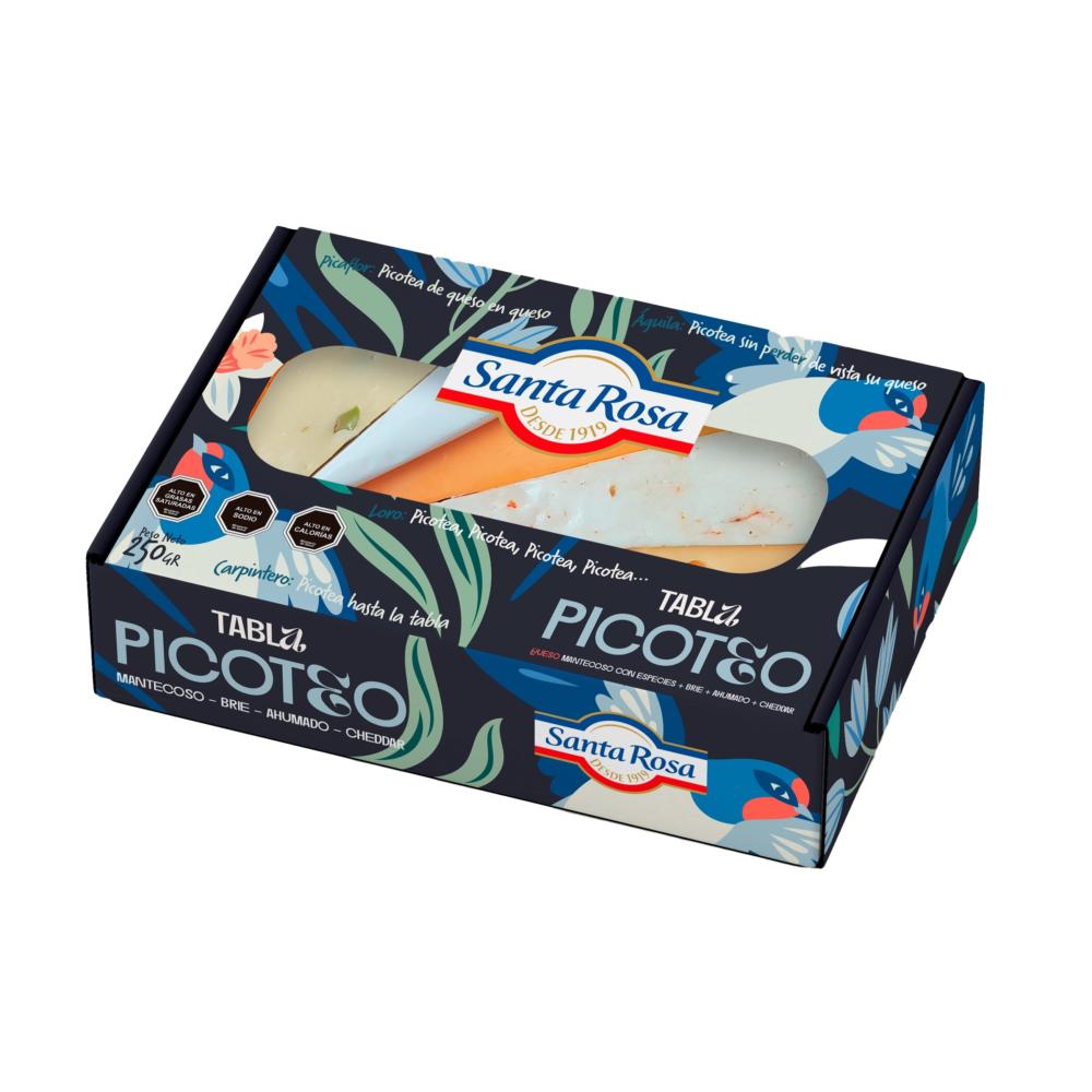Tabla de quesos Santa Rosa picoteo 250 g Tabla de quesos Santa Rosa picoteo 250 g