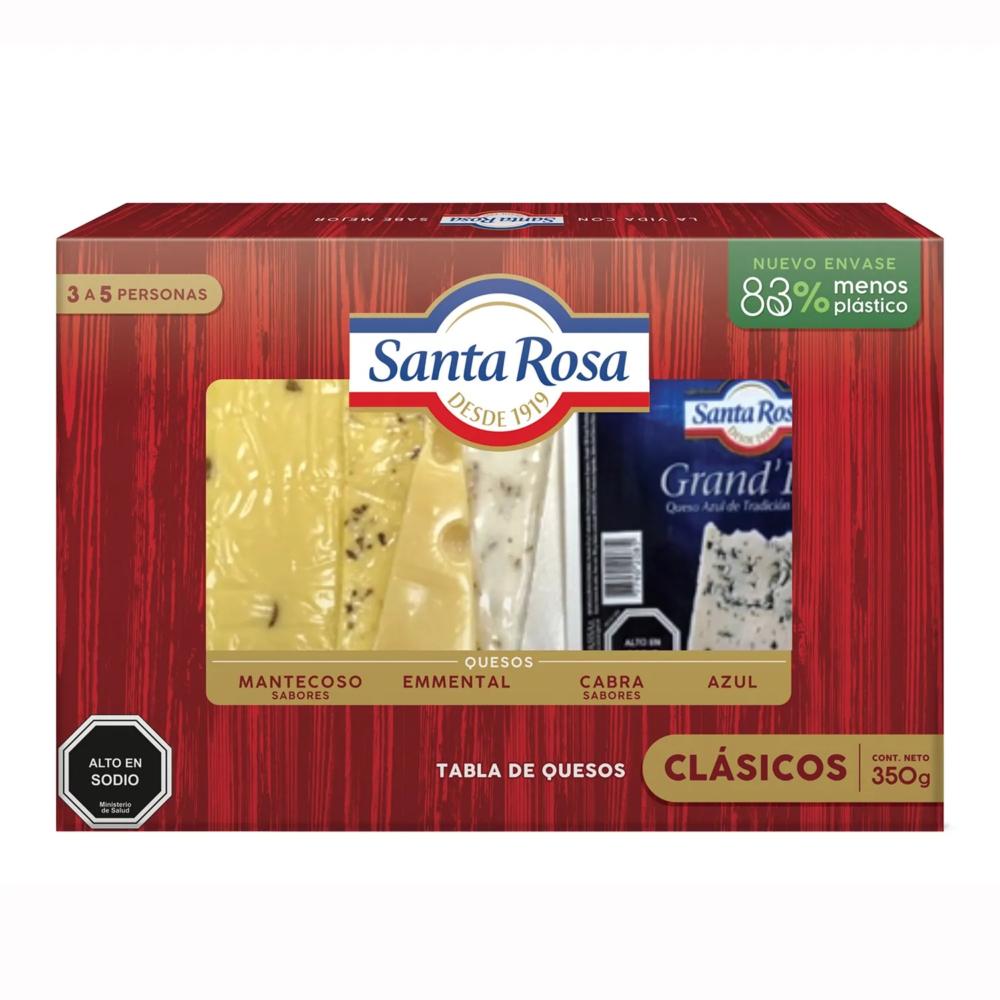 Tabla de quesos Santa Rosa clásicos 350 g Tabla de quesos Santa Rosa clásicos 350 g