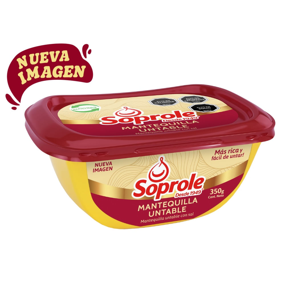 Mantequilla untable Soprole pote 350 g