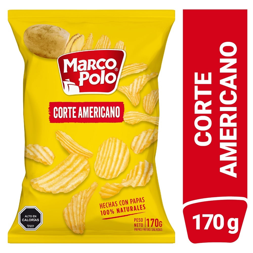 Papas fritas marco polo corte americano 170g