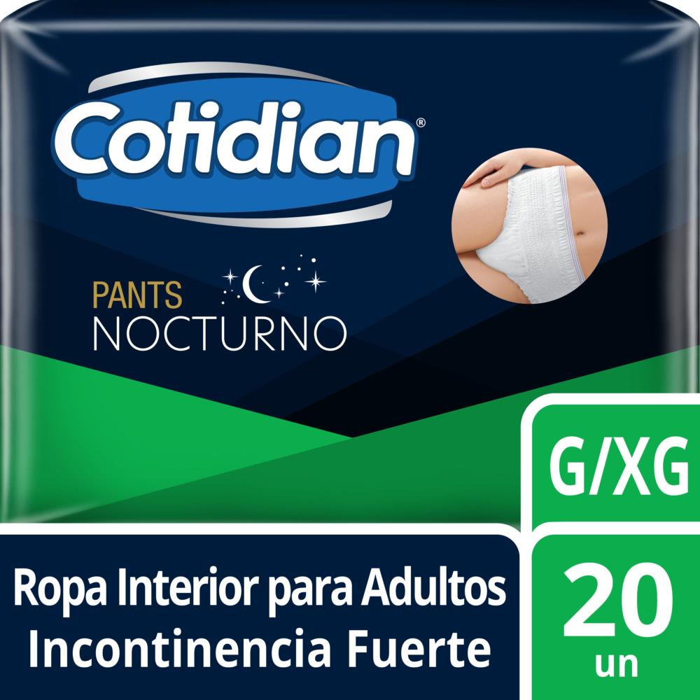 Pants Cotidian nocturno adulto talla G/XG 20 un