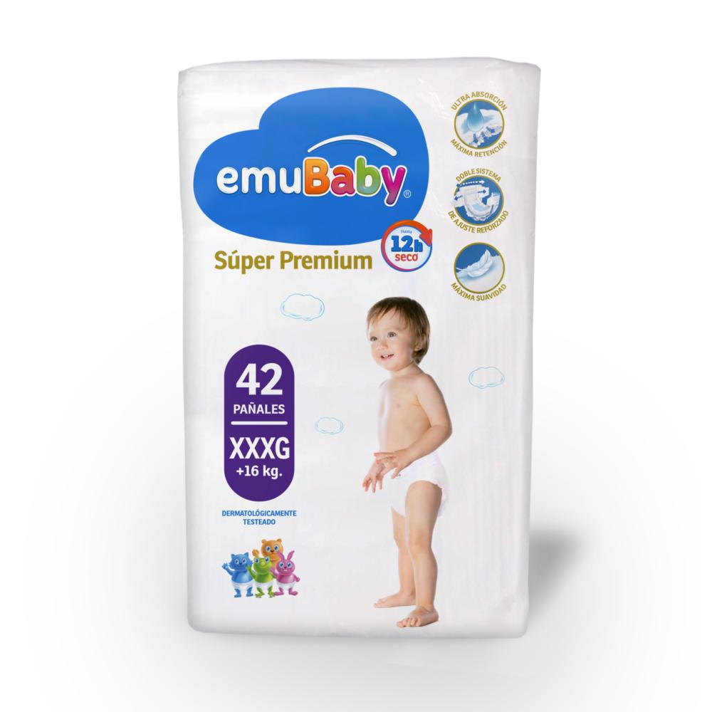 Pañal Emubaby super premium talla XXXG 42 un