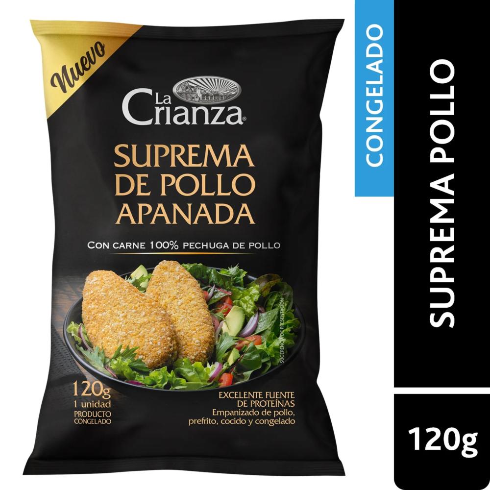 Suprema de pollo apanada La Crianza 120 g Suprema de pollo apanada La Crianza 120 g