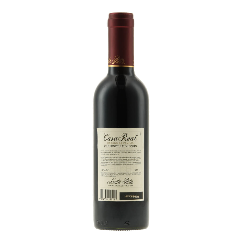 Vino Santa Rita casa real cabernet sauvignon 375 cc Vino Santa Rita casa real cabernet sauvignon 375 cc