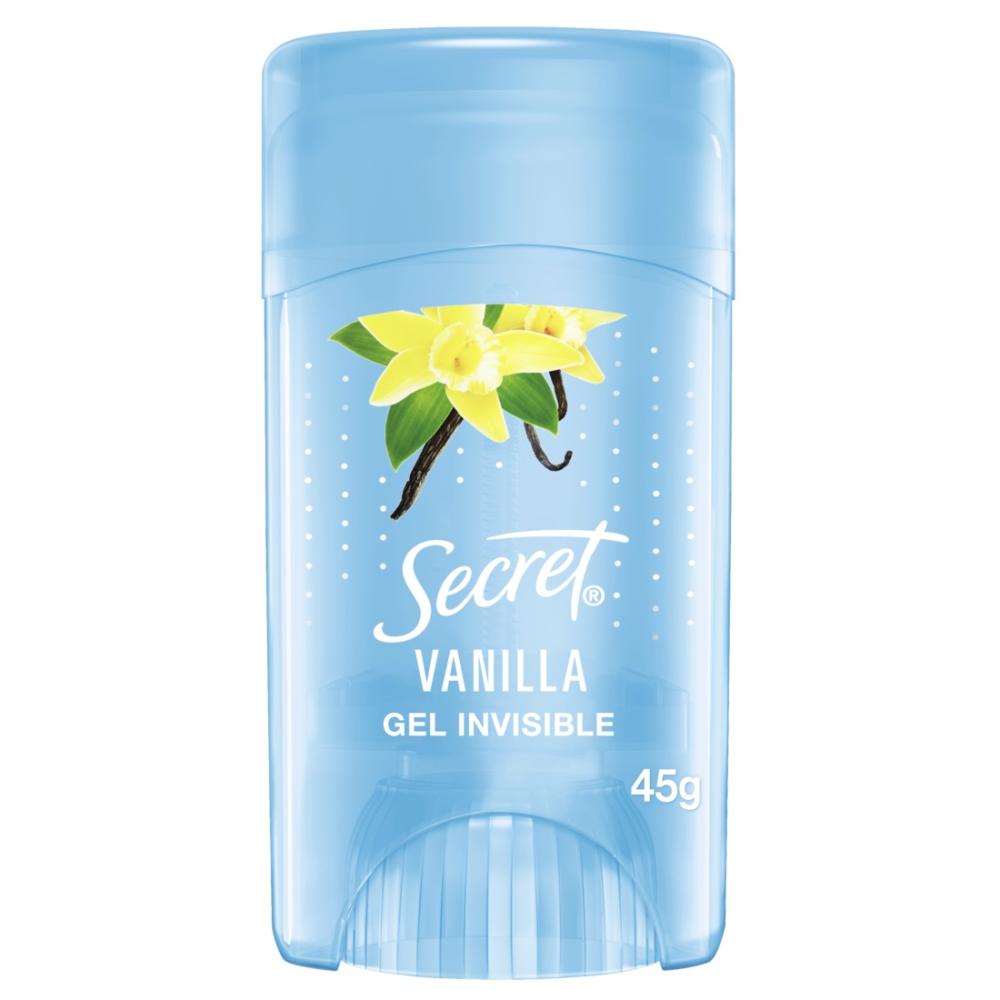 Desodorante en gel Secret invisible vainilla 45 g Desodorante en gel Secret invisible vainilla 45 g