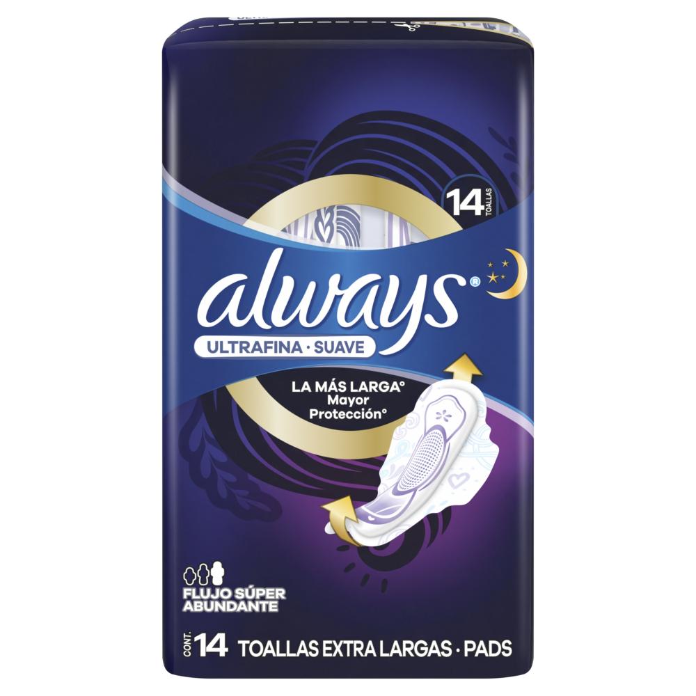 Toalla higiénica Always nocturna ultra extra larga 14 un Toalla higiénica Always nocturna ultra extra larga 14 un