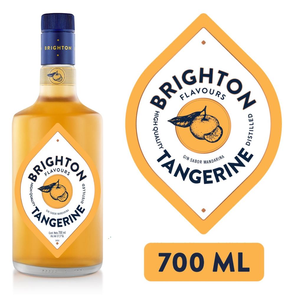 Gin Brighton tangerine botella 700 cc