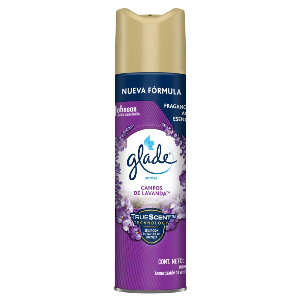 Desodorante ambiental Glade campos de lavanda aerosol 255 ml