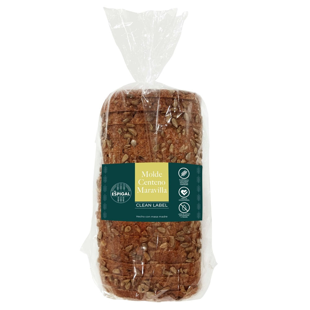 Pan de molde El Espigal centeno maravilla 880 g