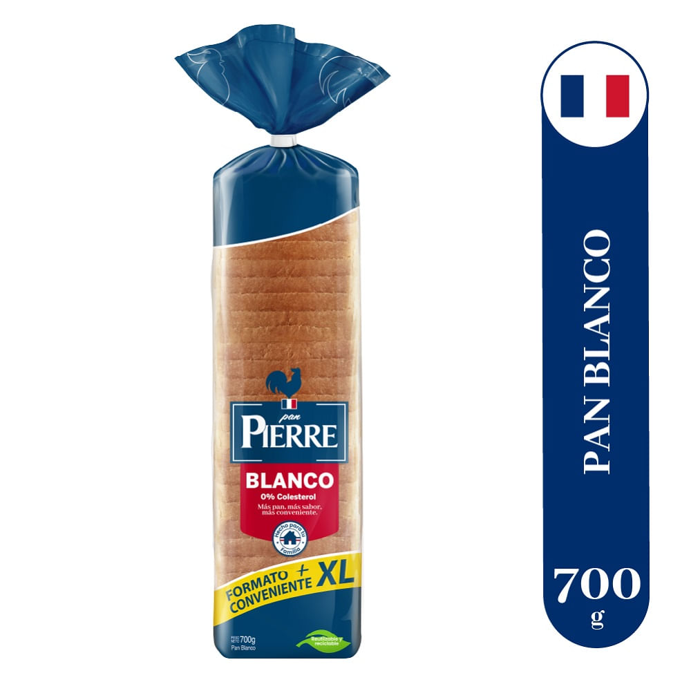 Pan de molde Pierre blanco XL 700 g