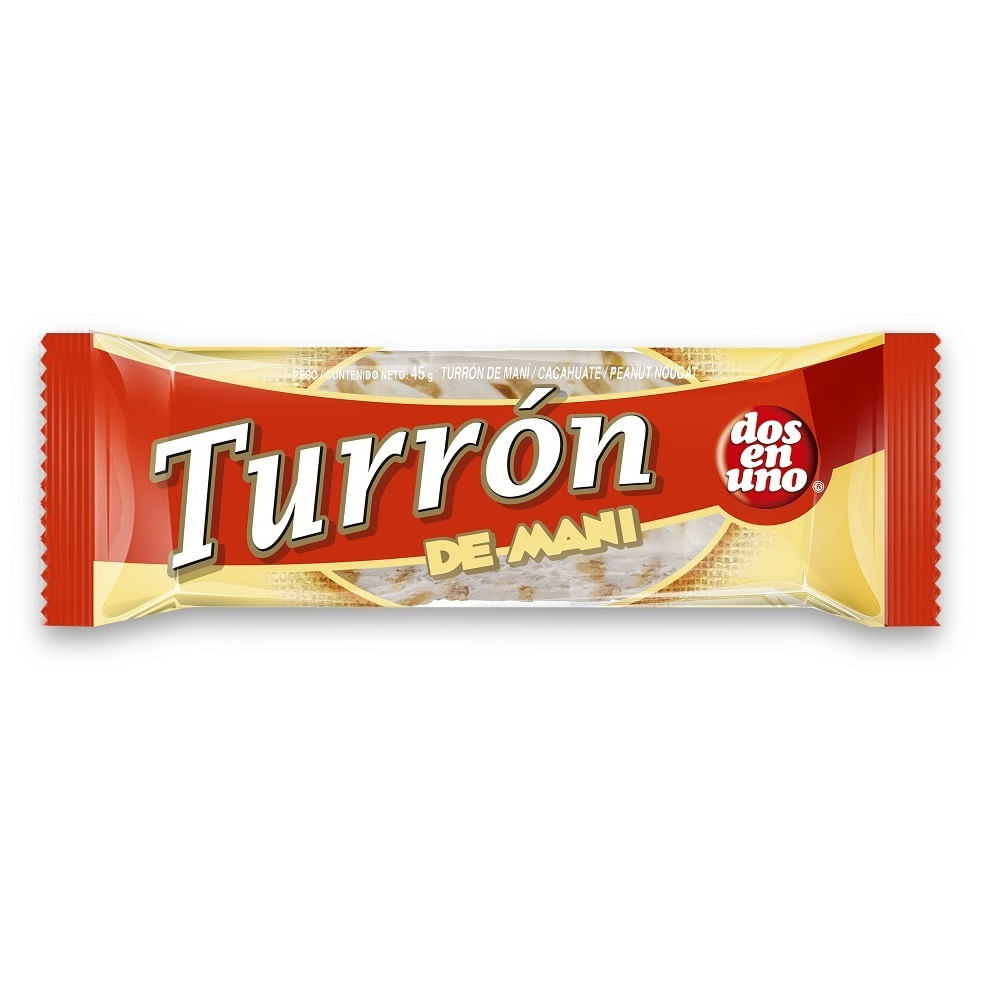 Turrón de maní Dos en Uno 45 g