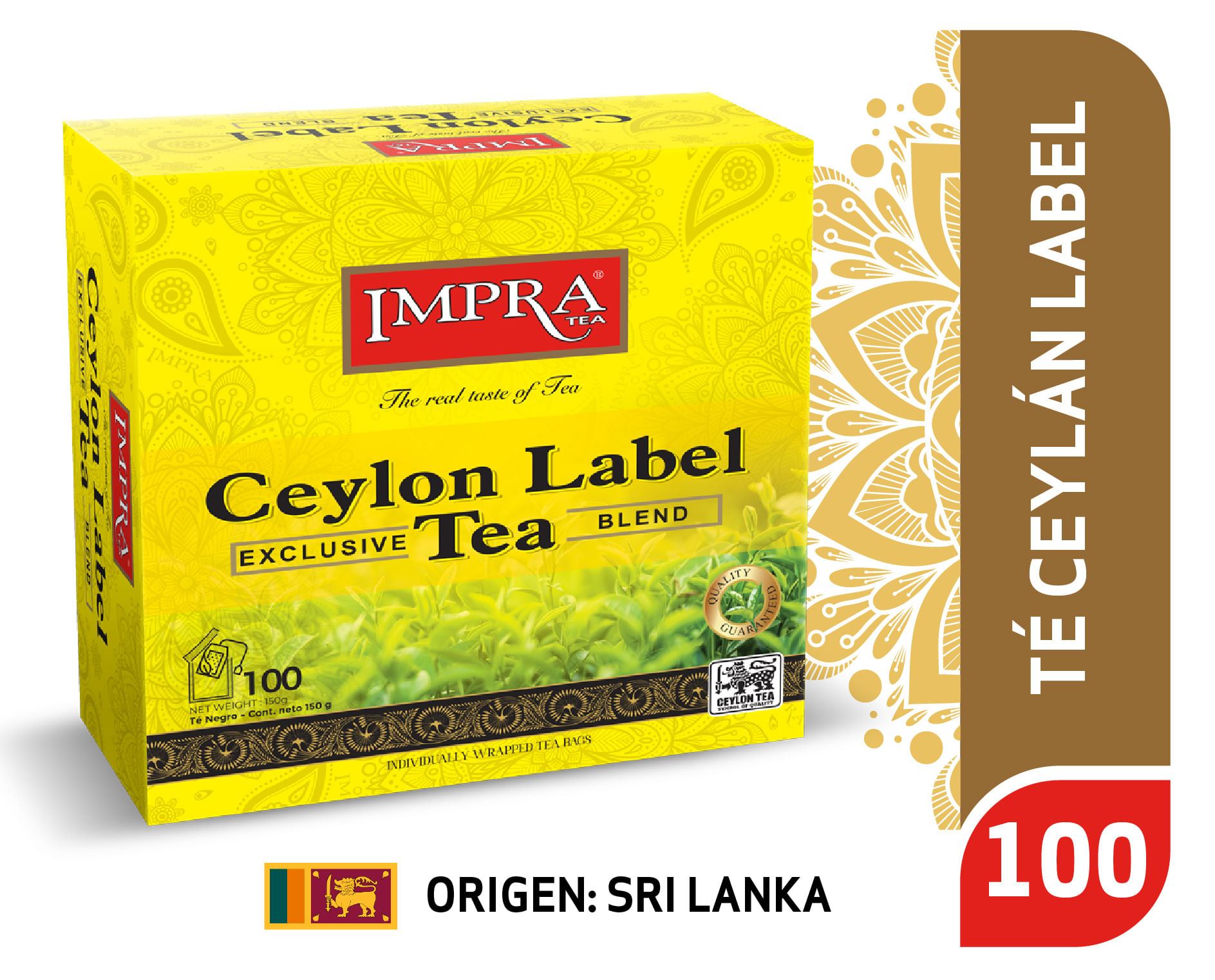 Té ceylon Impra label 100 un Té ceylon Impra label 100 un