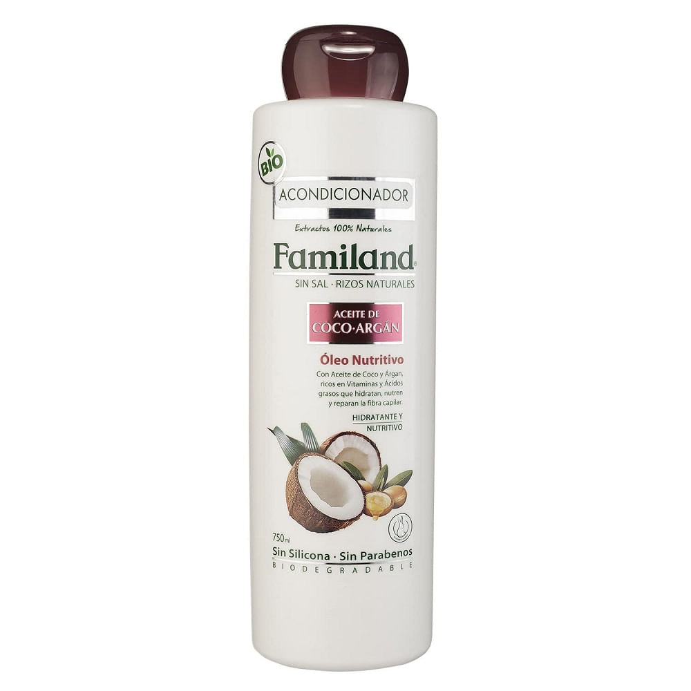 Acondicionador Familand aceite de coco argán 750 ml