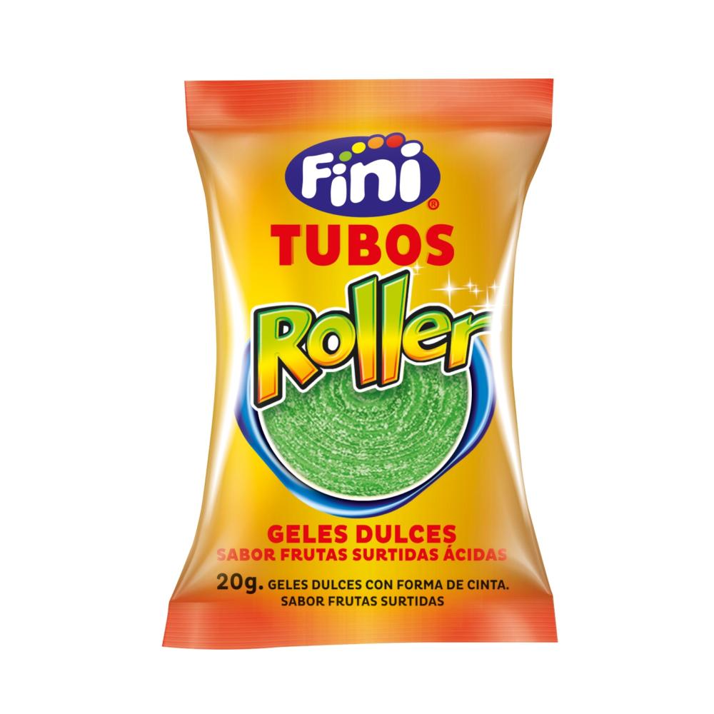 Gomitas ácidas Fini tubos roller frutas surtidas 20 g