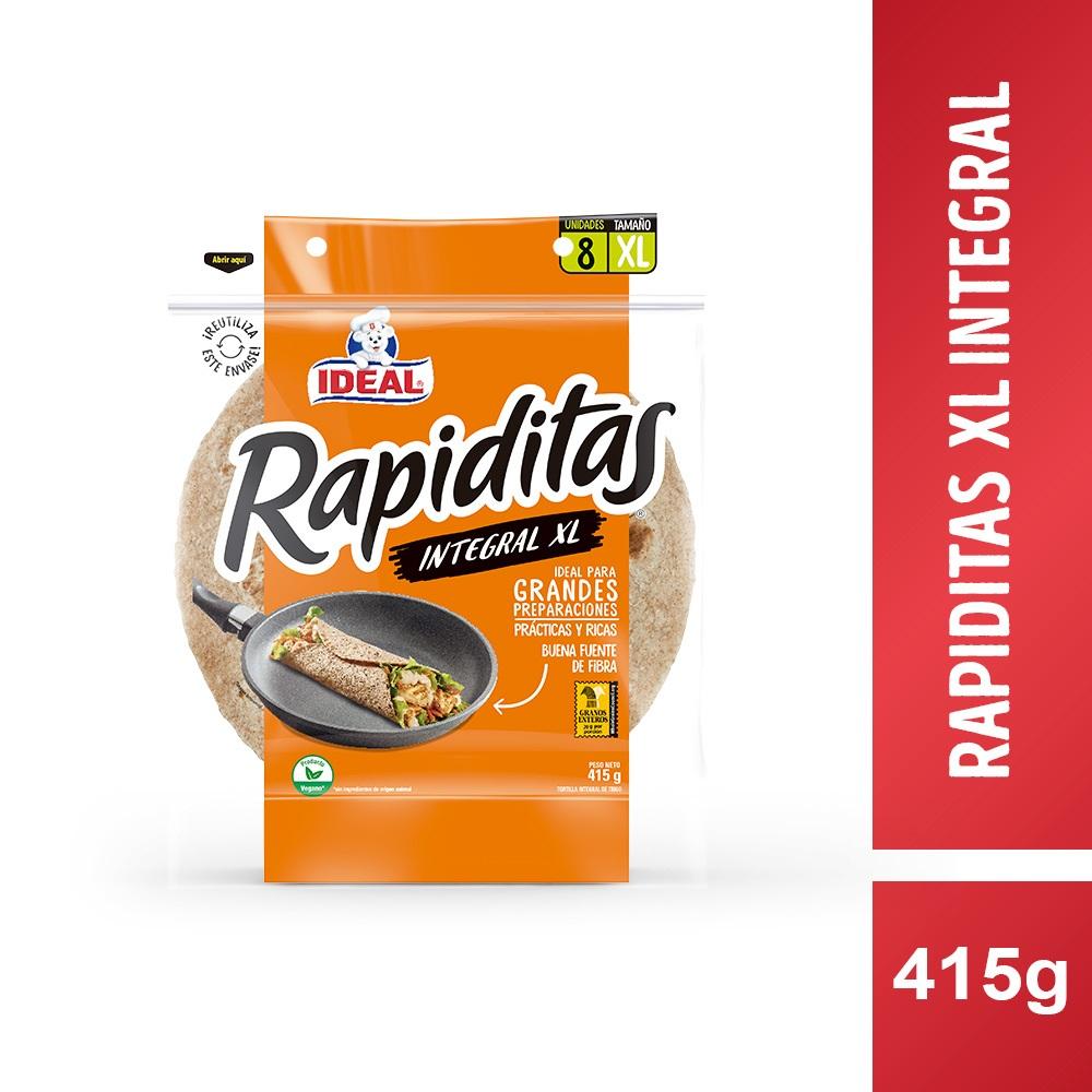 Tortilla Ideal rapidita integral XL bolsa 415 g Tortilla Ideal rapidita integral XL bolsa 415 g