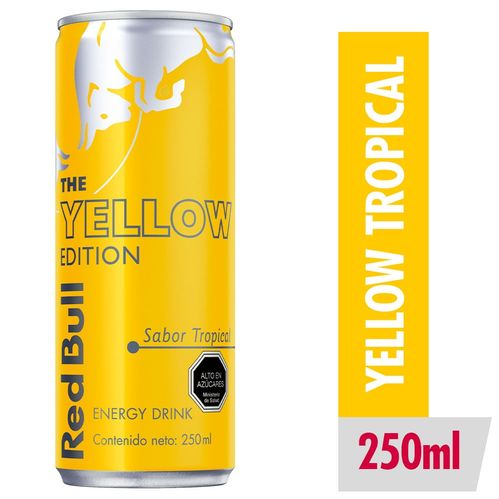 Red Bull bebida energética sabor tropical lata 250 ml