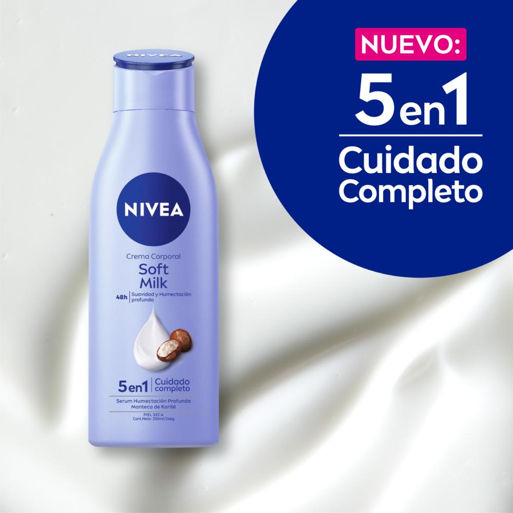 Crema corporal Nivea soft milk piel seca 250 ml