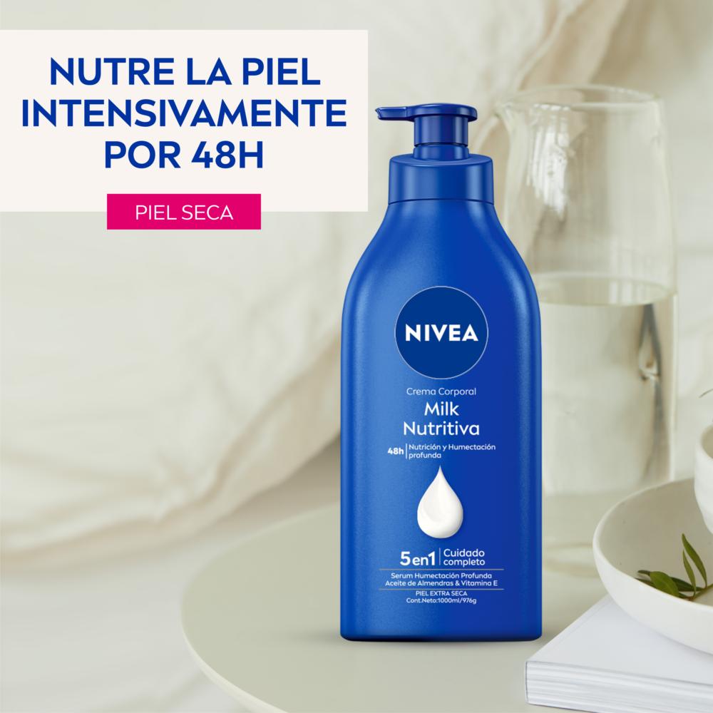 Crema corporal Nivea milk nutritiva piel extra seca 1 L Crema corporal Nivea milk nutritiva piel extra seca 1 L