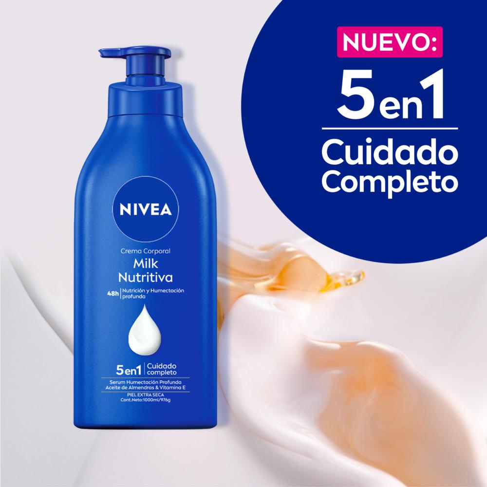 Crema corporal Nivea milk nutritiva piel extra seca 1 L Crema corporal Nivea milk nutritiva piel extra seca 1 L