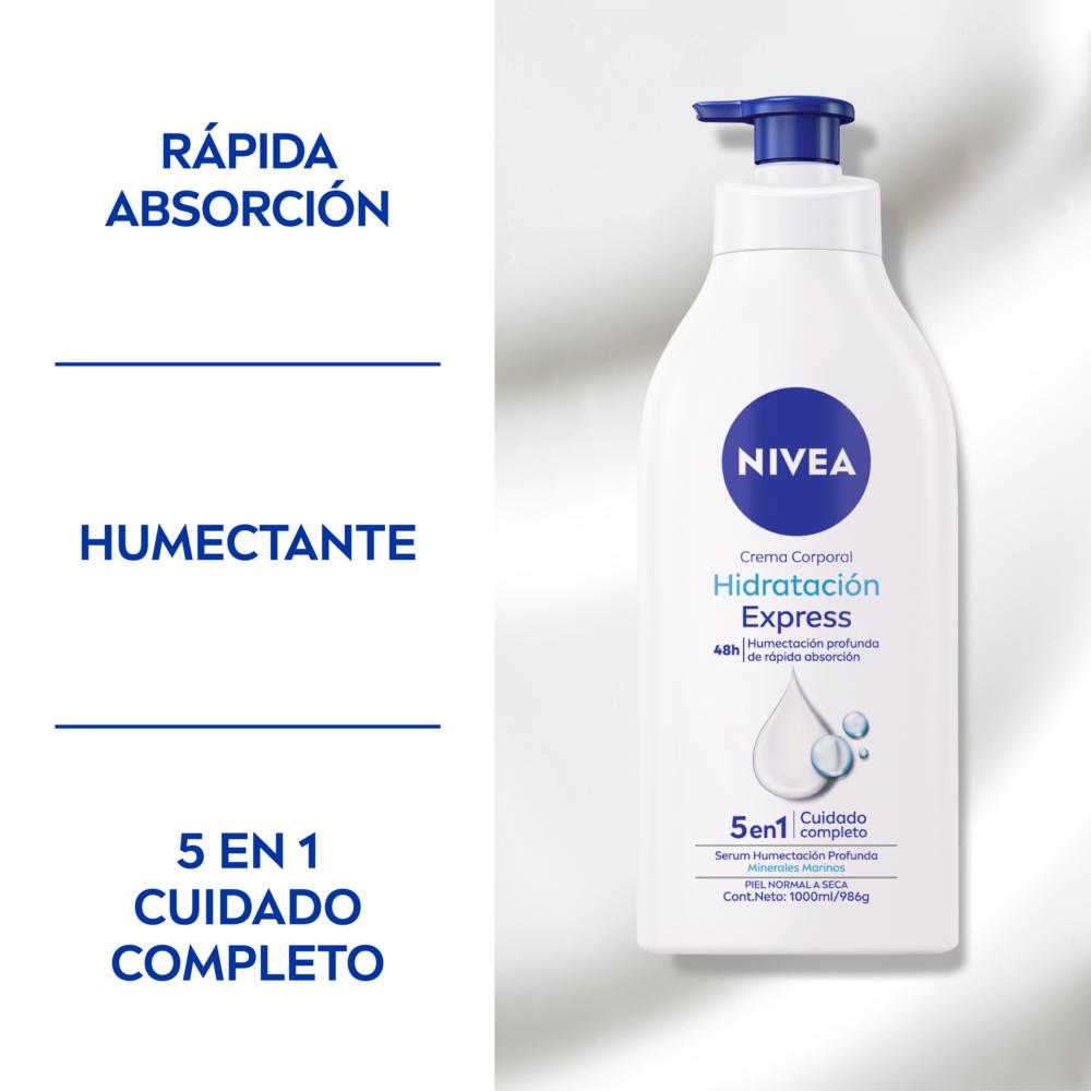 Crema corporal Nivea hidratación express 1 L Crema corporal Nivea hidratación express 1 L