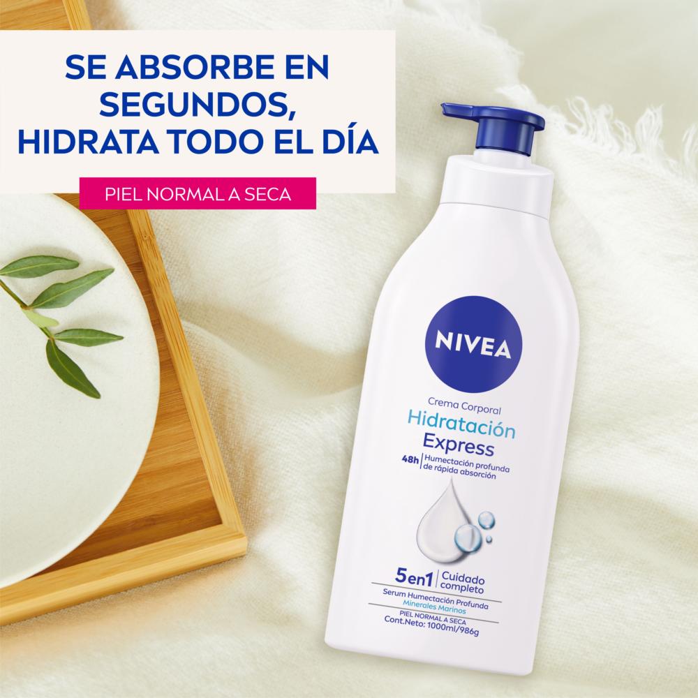 Crema corporal Nivea hidratación express 1 L Crema corporal Nivea hidratación express 1 L
