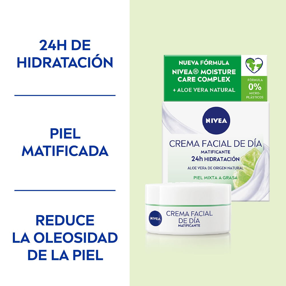 Crema facial Nivea hidratante matizante día SPF15 50 ml