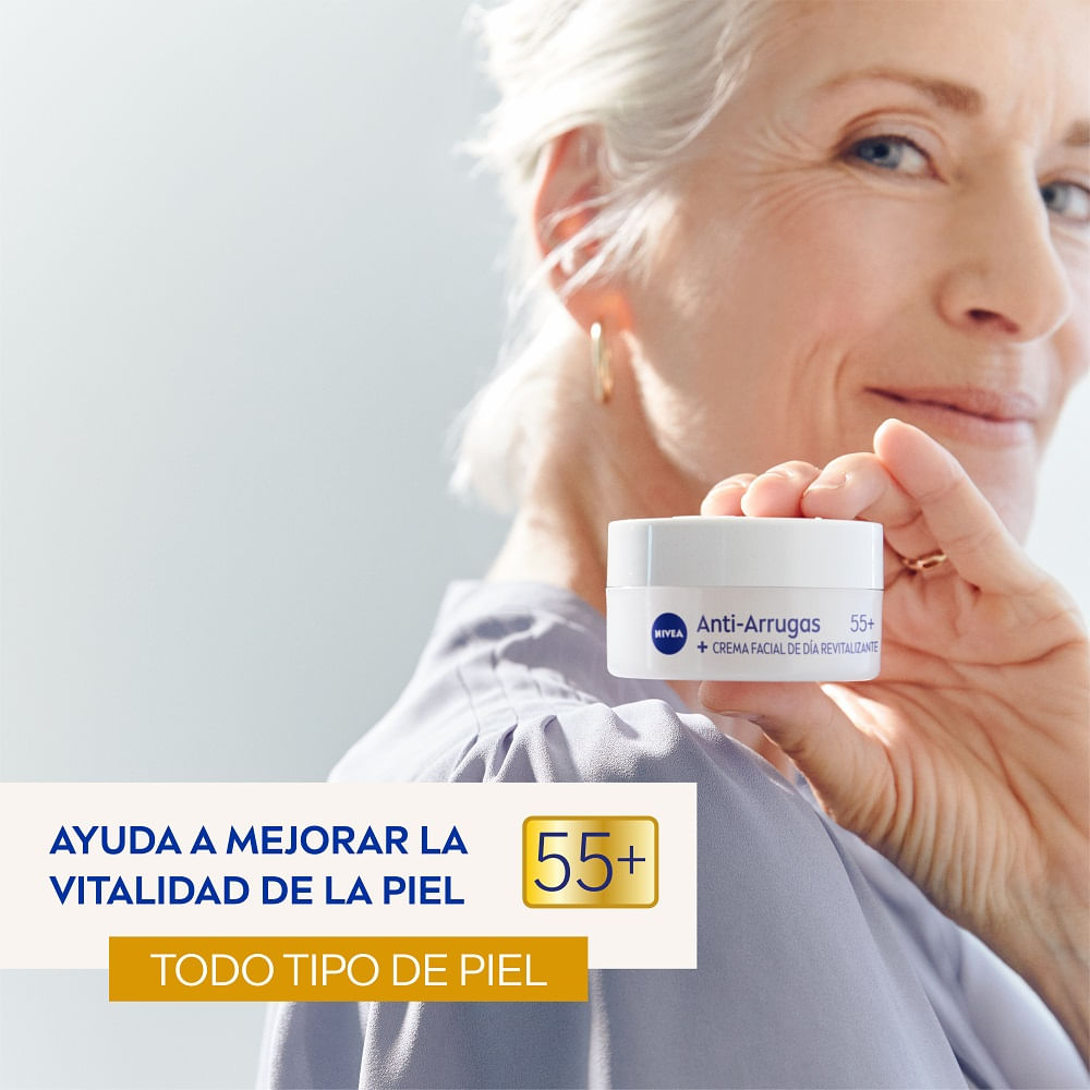 Crema facial Nivea antiarrugas revitalizante 55+ 50 ml Crema facial Nivea antiarrugas revitalizante 55+ 50 ml